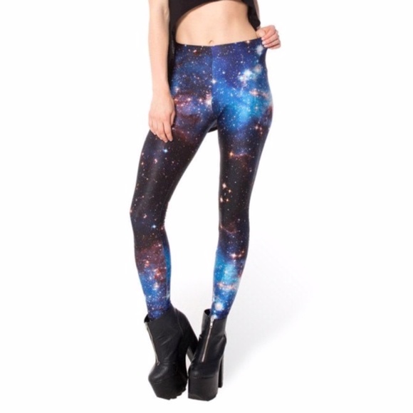 Blackmilk Galaxy Blue Leggings, Original, EUC - Picture 1 of 3